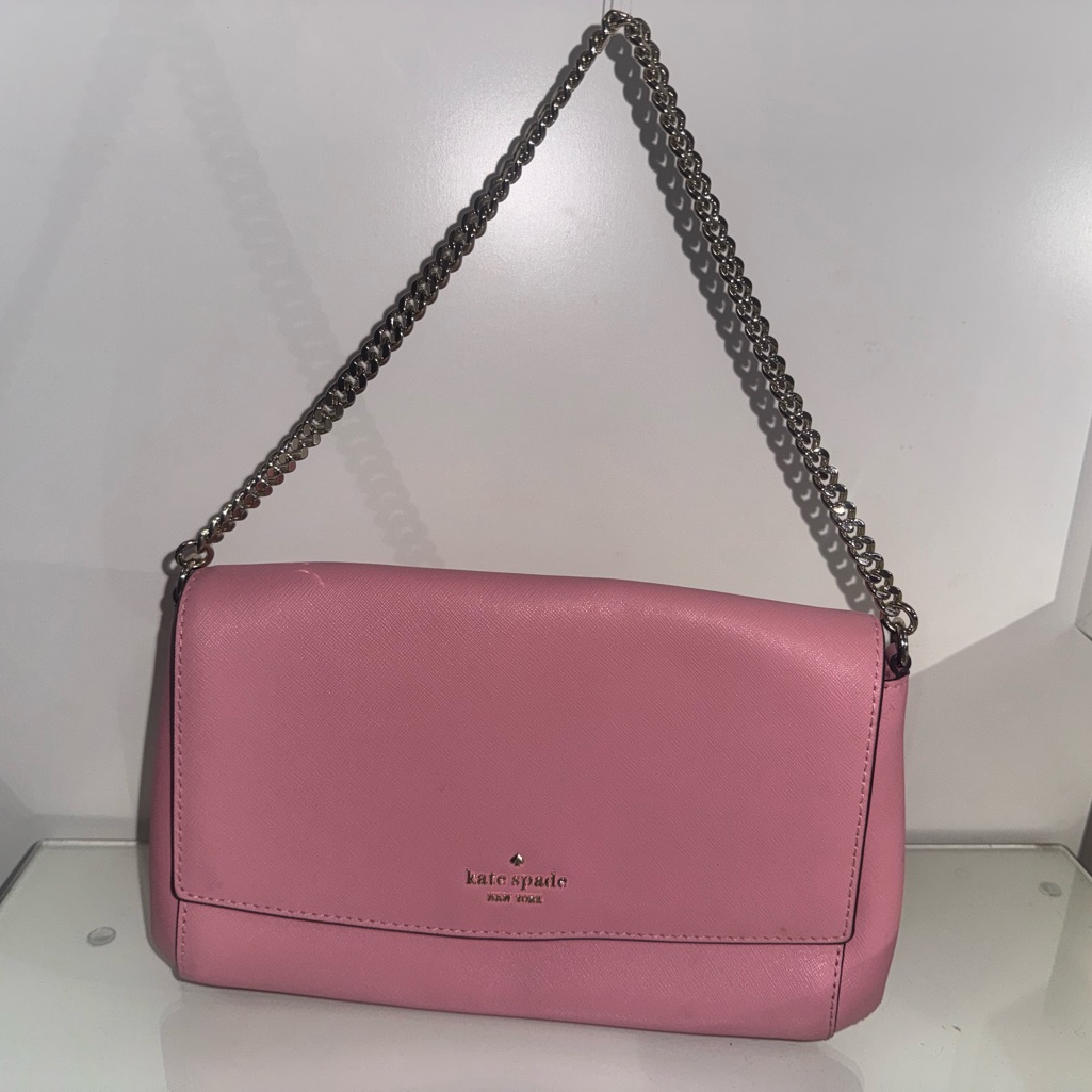 Kate Spade Rose Shoulder Bag With Chain Strap